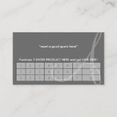 Fidélité carte de timbre bleu (Dos)