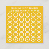 Fidélité Carte de timbre carré HONEY BEE (Dos)