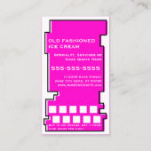 Fidélité carte de timbre crème glacée Rex rose (Dos)