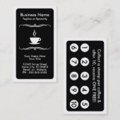 Fidélité carte de timbre de café de mod (Devant / Derrière)