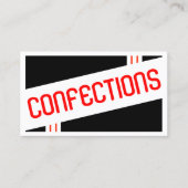 Fidélité carte de timbre de confections rétro (Devant)