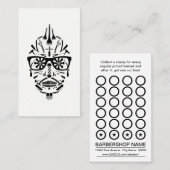 Fidélité carte de timbre de crâne de sucre de (Devant / Derrière)