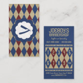 Fidélité carte de timbre de diamants de raseur-coiffeur (Devant / Derrière)