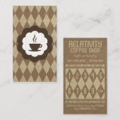 Fidélité carte de timbre de diamants du café (Devant / Derrière)