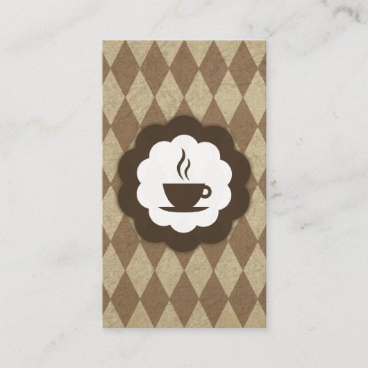 Fidélité carte de timbre de diamants du café (Devant)