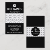 Fidélité Carte de timbre de foyer de BILLARDS (Devant / Derrière)