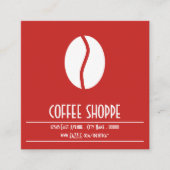 Fidélité carte de timbre de grain de café (Devant)