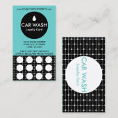 Fidélité Carte de timbre de grilles de STATION DE LAVAGE (Devant / Derrière)