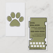 Fidélité carte de timbre de marcheur de chien d'oddRex (Devant / Derrière)