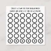 Fidélité carte de timbre de rasoir droit (Dos)