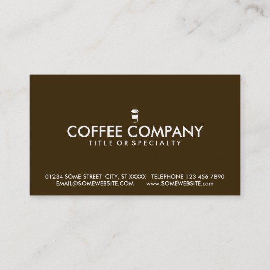 Fidélité carte de timbre de tasse de café de voyage (Devant)