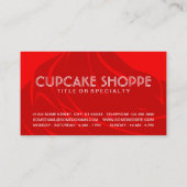 Fidélité carte de timbre diamant cupcakes (Dos)