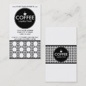 Fidélité carte de timbre du centre de café (Devant / Derrière)