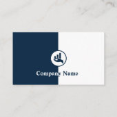 Fidélité Carte de visite blanc et bleu du planificateur fin (Dos)