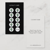Fidélité Carte de visite Cactus Loyalty Punch (Devant / Derrière)