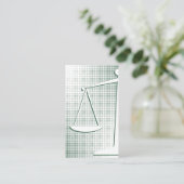 Fidélité Carte de visite d'avocat du contrat vert (Debout devant)