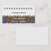 Fidélité Carte de visite de carte perforée de librairie (Devant / Derrière)