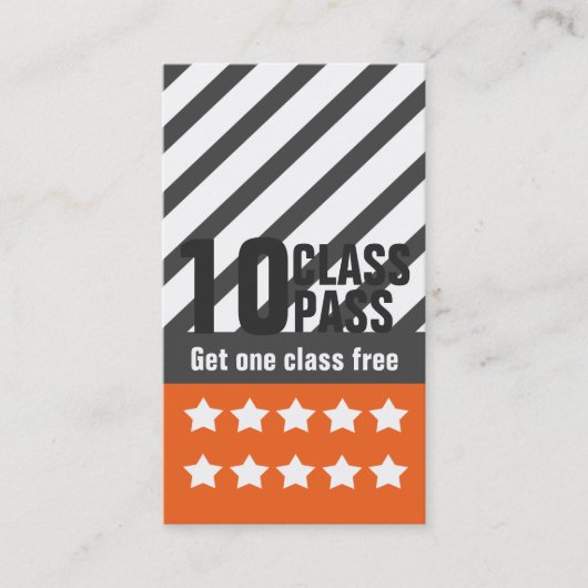 Fidélité Carte de visite de forme physique (Devant)