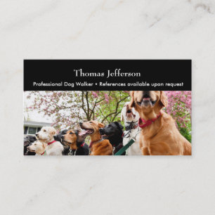 Fidélité Carte de visite de marche de chien