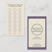 Fidélité Carte de visite de marche de chien (Devant / Derrière)