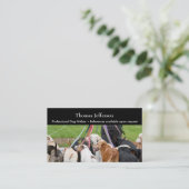 Fidélité Carte de visite de marche de chien (Debout devant)