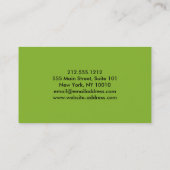 Fidélité Carte de visite de marche de chien (Dos)