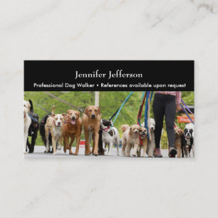 Fidélité Carte de visite de promeneur de chiens