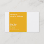 Fidélité Carte de visite de remise en forme 10 Classe Modèl (Dos)