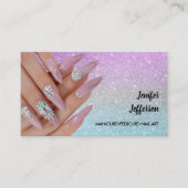 Fidélité Carte de visite de rendez-vous du salon Nail (Devant)