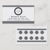 Fidélité Carte de visite de salon de coiffure (Devant / Derrière)