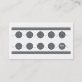 Fidélité Carte de visite de salon de coiffure (Dos)