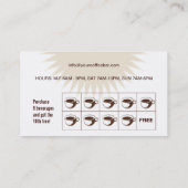 Fidélité Carte de visite des récompenses de la barre de caf (Dos)