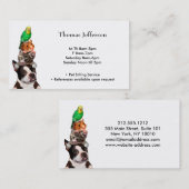 Fidélité Carte de visite du service de pose pour animaux (Devant / Derrière)