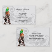 Fidélité Carte de visite du service de pose pour animaux (Devant / Derrière)