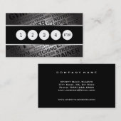 Fidélité Carte de visite Fitness Loyalty Punch (Devant / Derrière)