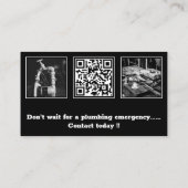 Fidélité Carte de visite professionnel noir et blanc (Dos)