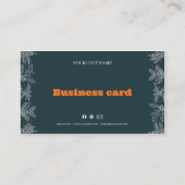 Fidélité Carte de visite QR Code Café Botanique Café (Dos)