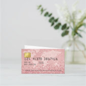 Fidélité Carte de visite VIP rose (Dos)
