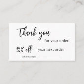 Fidélité Carte d'escompte de logo commercial de code qr bla (Devant)