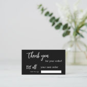 Fidélité Carte d'escompte de logo commercial de code qr noi (Debout devant)