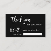 Fidélité Carte d'escompte de logo commercial de code qr noi (Devant)