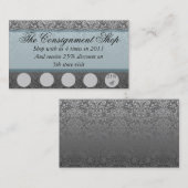 Fidélité Carte élégante de promotion de remise (Devant / Derrière)