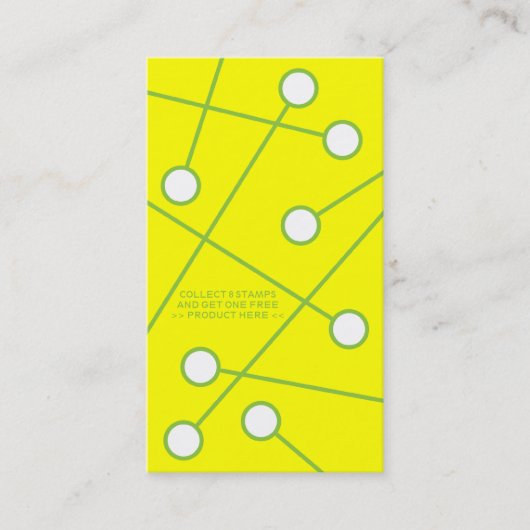 Fidélité carte fréquente d'acheteur de chaux de citron (Devant)