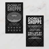 Fidélité carte perforante de donut plaid (Devant / Derrière)