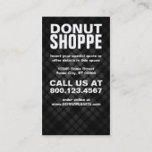 Fidélité carte perforante de donut plaid (Dos)