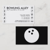 Fidélité carte perforée de bowling (Devant / Derrière)