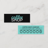 Fidélité carte perforée de café-restaurant (Devant / Derrière)