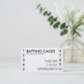 Fidélité carte perforée de cages d'ouate en feuille (Debout devant)