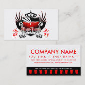 Fidélité carte perforée de champion de puanteur de bière (Devant / Derrière)