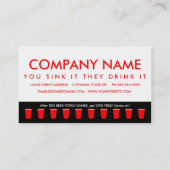 Fidélité carte perforée de champion de puanteur de bière (Dos)